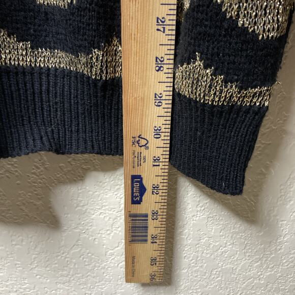 Vintage Jane Adams Sweater Womens Size XL? See Measurements Floral Metallic Gold - Picture 9 of 13